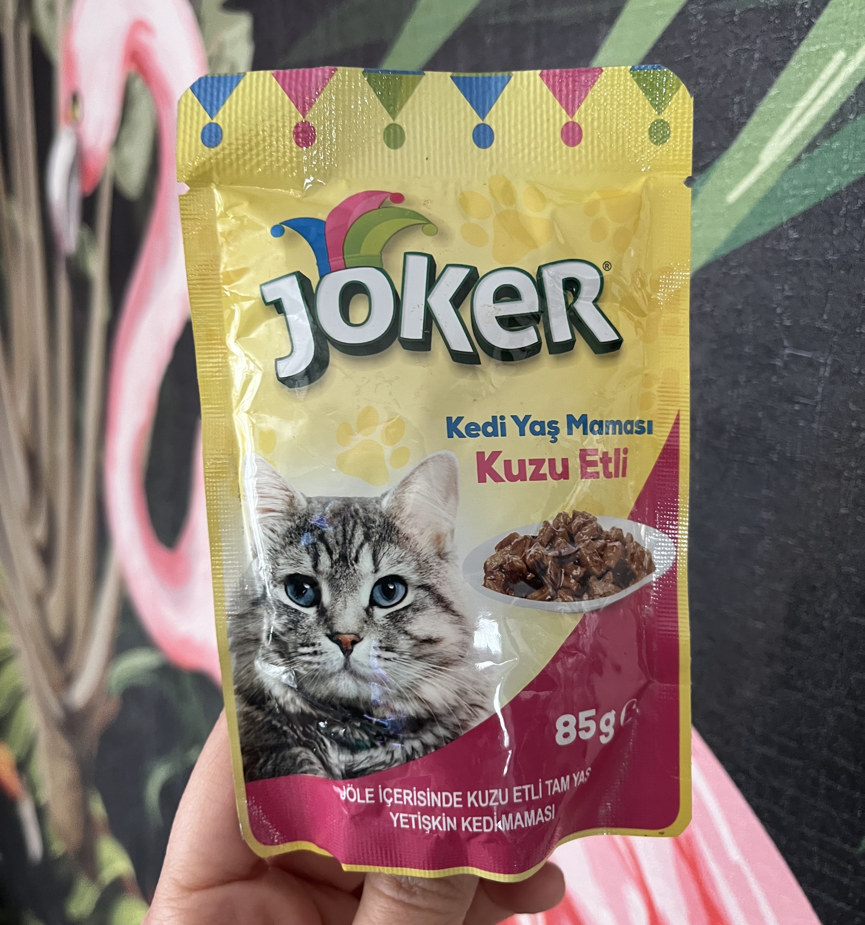 پوچ گربه طعم بره جوکر ۸۵ گرمی Kedi yaş maması