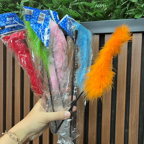 اسباب بازی گربه چوب پر دار