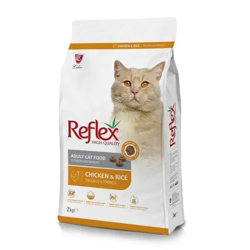 غذای خشک گربه بالغ رفلکس با طعم مرغ و برنج ۲ کیلوگرم (Reflex adult cat dry food with cken and rice)