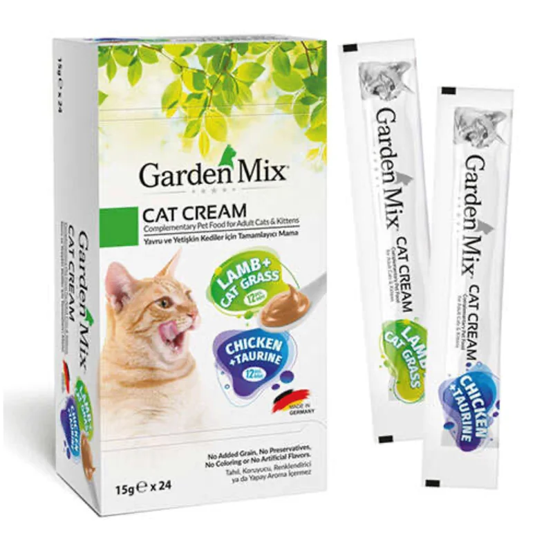 بستنی گربه گاردن میکس مرغ و بره Garden Mix Cat cream