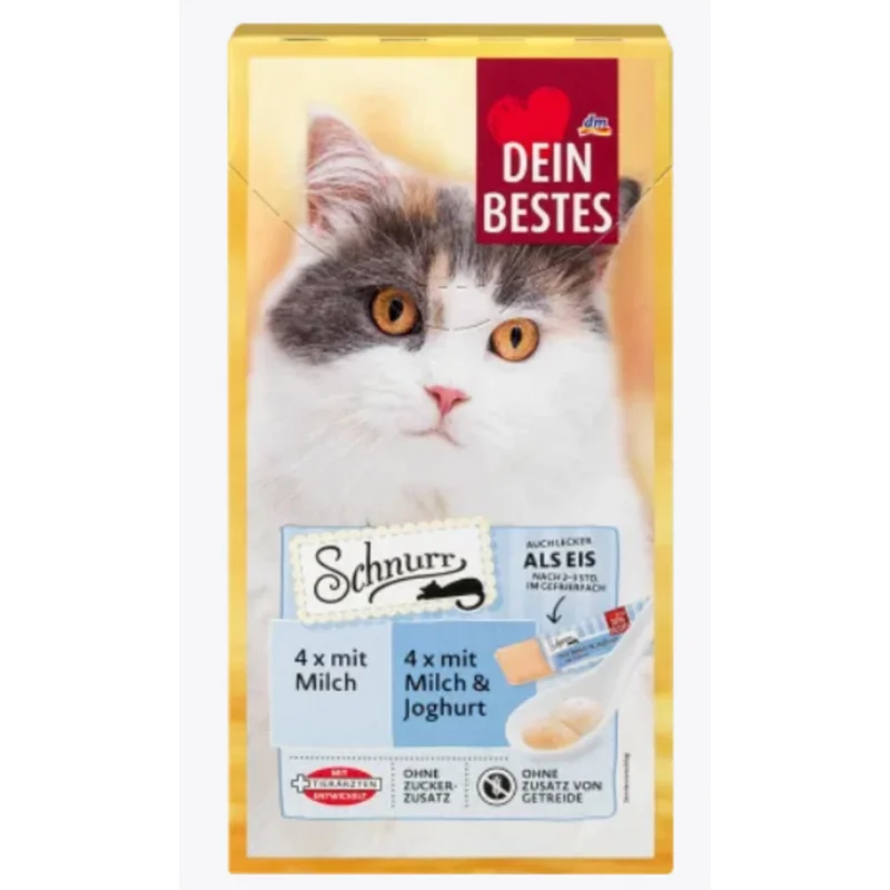 بستنی گربه دین بستس با طعم ماست و شیر (Dein Bestes Schnurr Mit Milch & Joghurt)