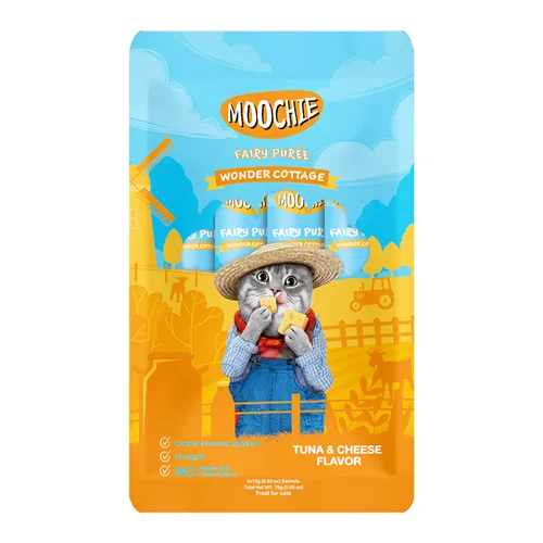 بستنی گربه موچی طعم ماهی تن و پنیر MOOCHIE