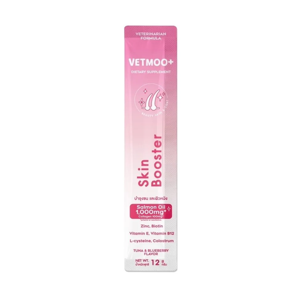 بستنی گربه پوست و مو اسکین بوستر وت موو پلاس موچی 12 گرمی VetMoo+ skin boosrer
