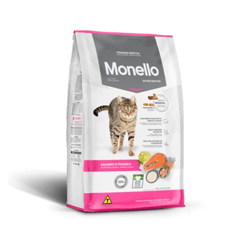 غذای خشک گربه مونلو میکس ۱ کیلوگرم (Monello Adult Cat Salmon And Chicken 1kg)