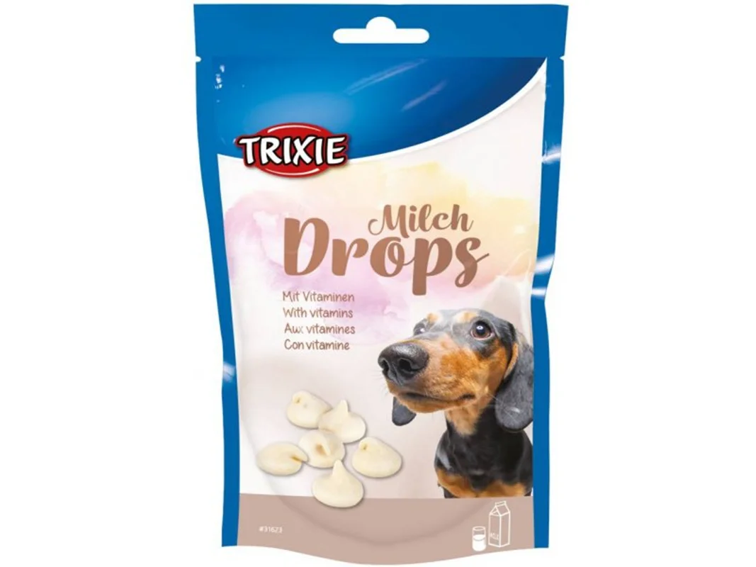تشویقی سگ قطره ای تریکسی با طعم شیر و شکلات سفید (Trixei milk drop)
