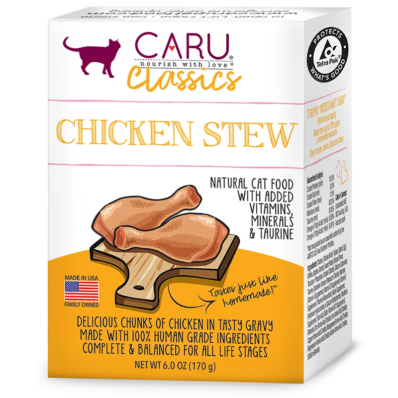 خورشت گربه کارو کلاسیک با طعم مرغ و سبزیجات (CARU classics chicken stew)