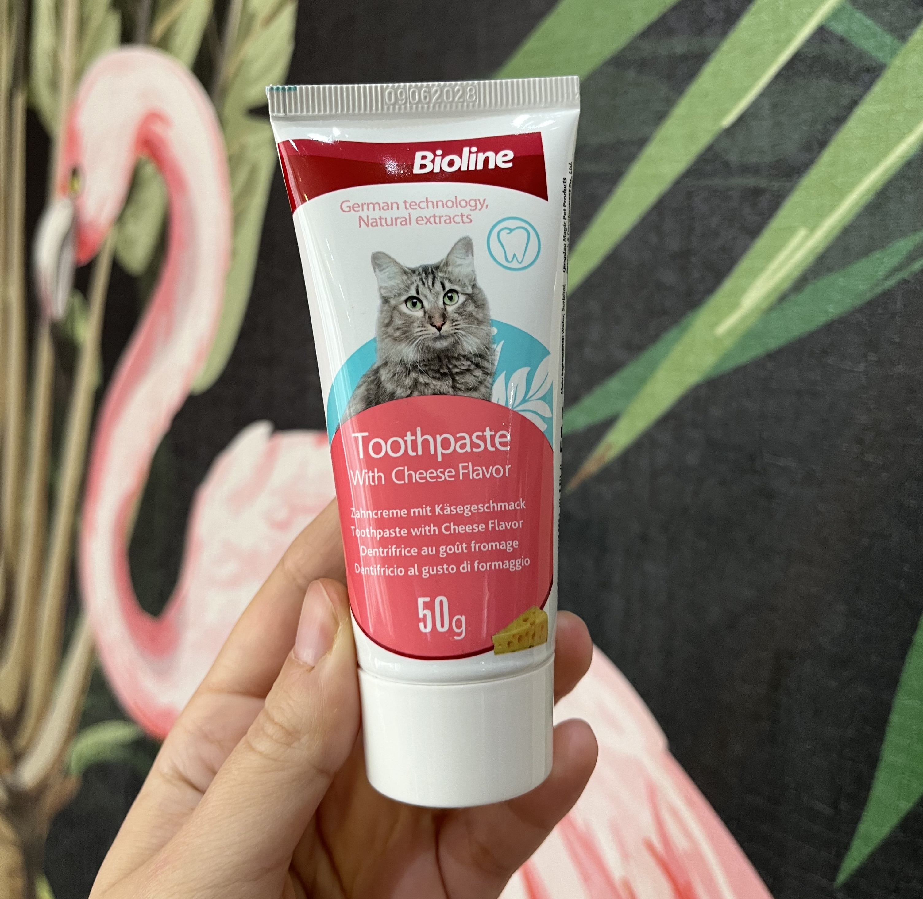 خمیردندان گربه با طعم پنیر بایولاین bioline toothpaste with cheese flavor