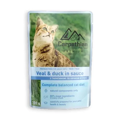 پوچ گربه بالغ گوساله و اردک در سس کارپاتین Carpathian veal & duck in sauce