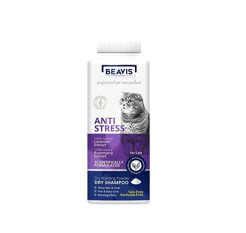 شامپو خشک گربه ضد استرس بویس  Beavis Anti stress dry shampoo