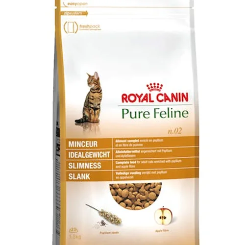 غذای خشک گربه پیور فلاین رویال کنین مناسب کاهش و حفظ وزن 1.5 کیلوگرم Royal canin pure feline slimness