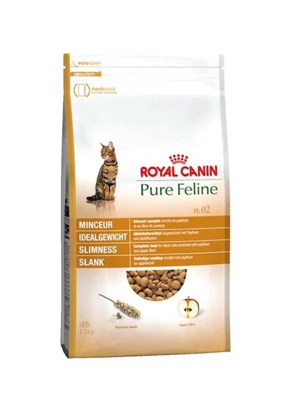 غذای خشک گربه پیور فلاین رویال کنین مناسب کاهش و حفظ وزن 1.5 کیلوگرم Royal canin pure feline slimness