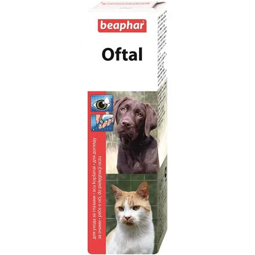 قطره پاک کننده چشم سگ و گربه بیفار (Beaphar oftal drop)