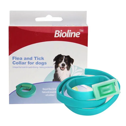 قلاده ضد کک و کنه سگ بایولاین Bioline flea and tick collar for dogs