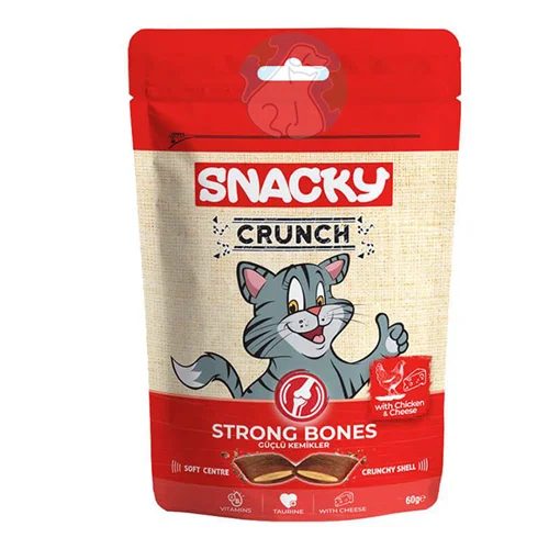 تشویقی گربه کرانچی اسنکی تقویت استخوان (Snacky crunch Strong Bones)