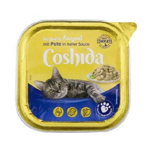ووم گربه کوشیدا با طعم بوقلمون در سس هلر coshida