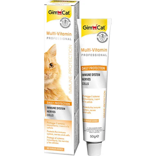 خمیر مولتی ویتامین گربه جیم کت ۵۰ گرم Gim cat multi vitamin