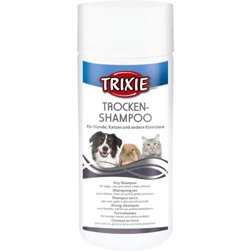 شامپو خشک پودری تریکسی برای گربه ها و سگ ها و جوندگان Trixie trocken shampoo