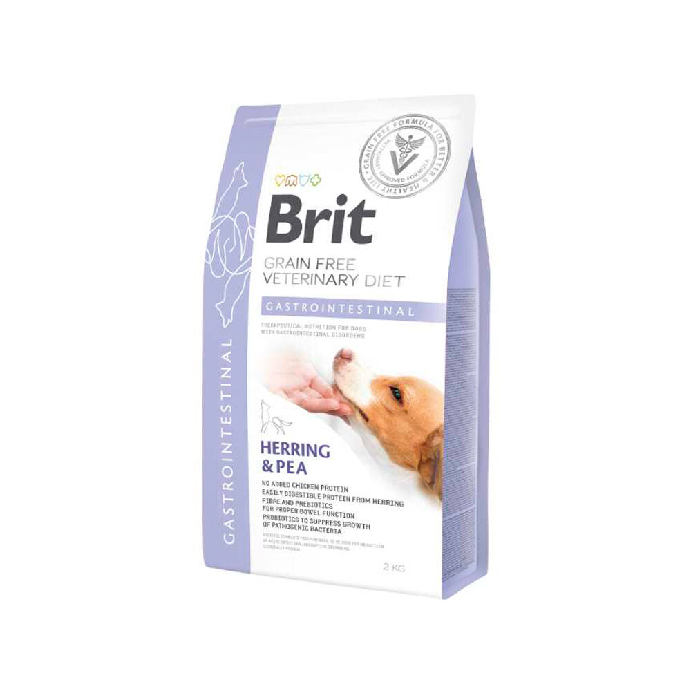 غذای خشک سگ گاسترواینتستینال لووفت بدون غلات بریت کر ۲ کیلوگرم Brit Veterinary Diet Dog - Grain free - Gastrointestinal Low Fat