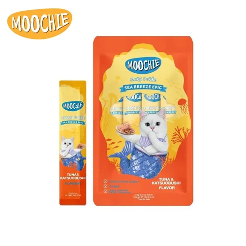 بستنی گربه موچی طعم ماهی تن و کاتسوبیشی MOOCHIE