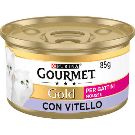 کنسرو بچه گربه گورمت گلد موس طعم بره ۸۵ گرمی Gourmet gold mousse