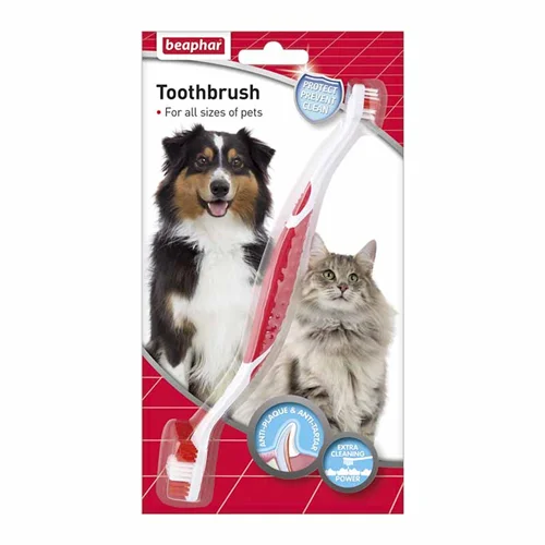 مسواک دو طرفه سگ و گربه بیفار (Beaphar Dog And Cat Toothbrush)