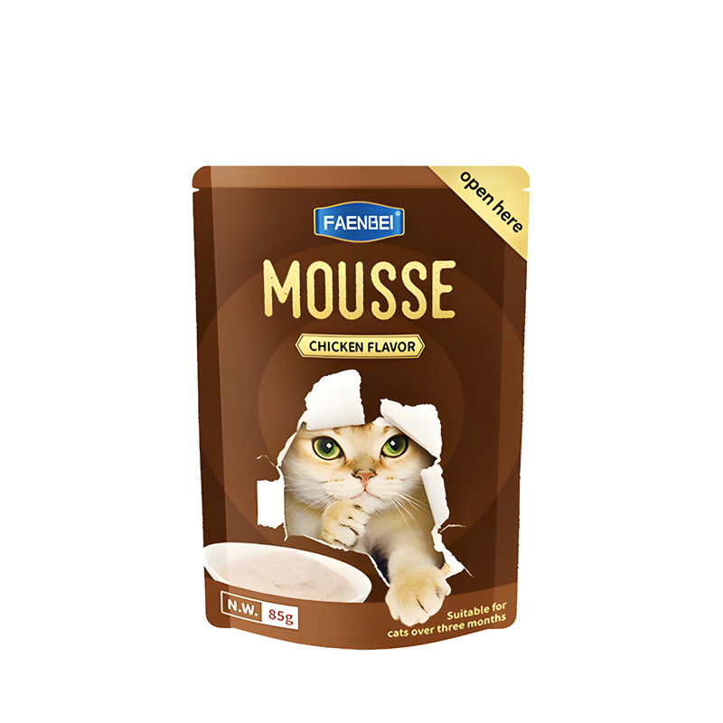 پوچ گربه فنبی موس مرغ  ۸۵ گرم Faenbei mousse