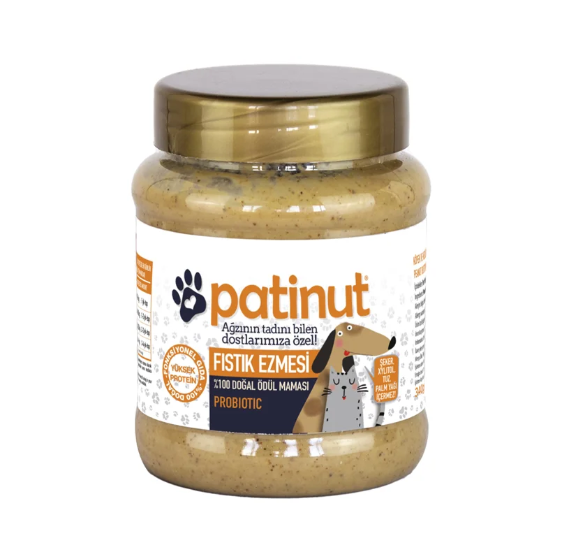 کره بادام زمینی همراه پروبیوتیک سگ و گربه پتینات (peanut butter patinut)