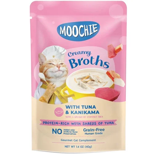 پوچ خامه ای موچی گربه ماهی تن و کانیکاما (Moochie creamy broth)