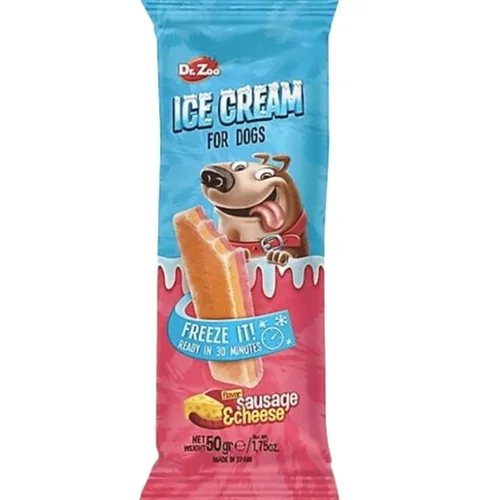 تشویقی سگ بستنی سوسیس و پنیر دکتر زوو Dr.zoo ice cream