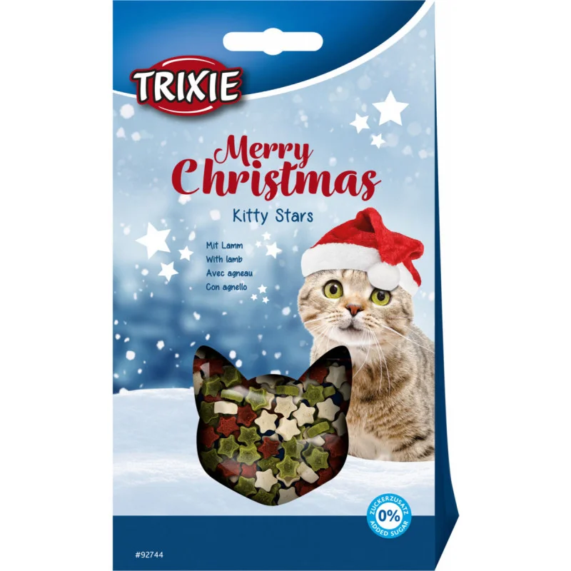 تشویقی گربه تریکسی کریسمسی طعم بره Trixie Merry Christmas kitty stars