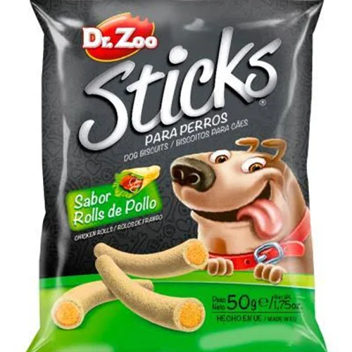 تشویقی سگ با طعم ساندویچ مرغ دکتر زوو Dr.zoo sticks max