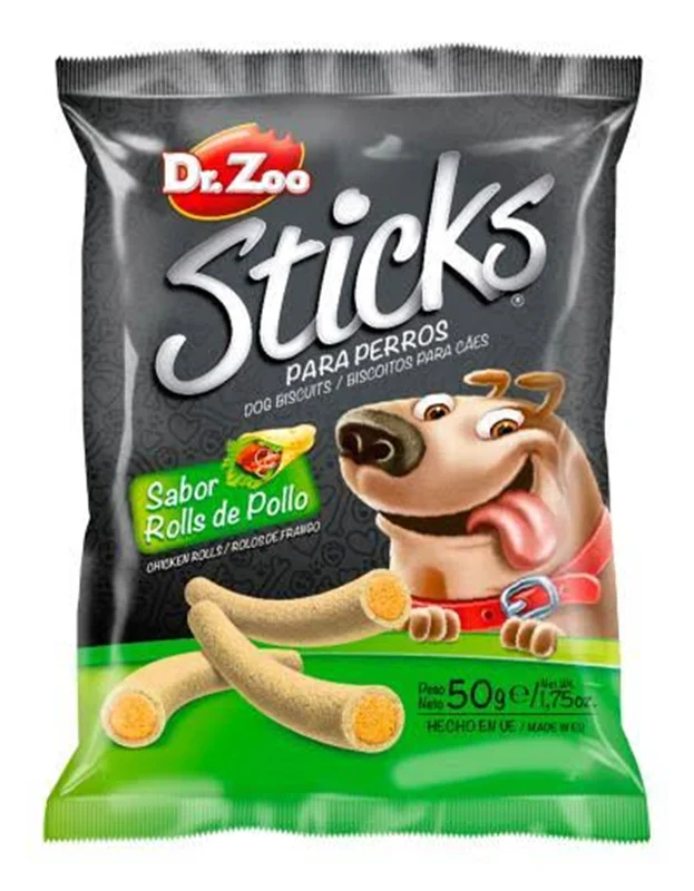 تشویقی سگ با طعم ساندویچ مرغ دکتر زوو Dr.zoo sticks max