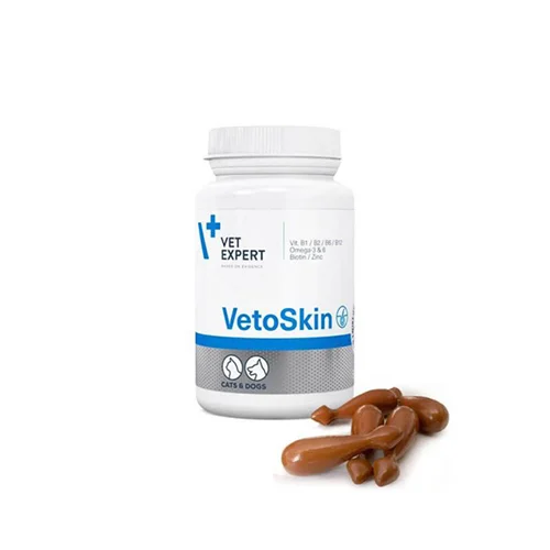 مکمل تقویت پوست و مو وت اکسپرت گربه و سگ Vet Expert vetoskin Twist Off capsule