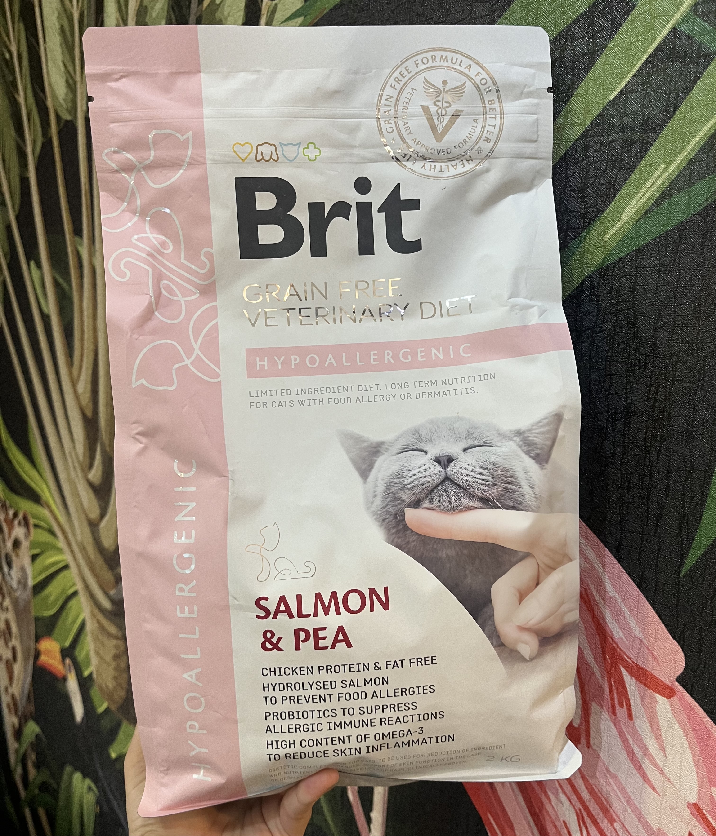 غذا خشک گربه هایپوآلرژنیک بریت کر ۲ کیلوگرم Brit Care Hypoallergenic salmon & pea