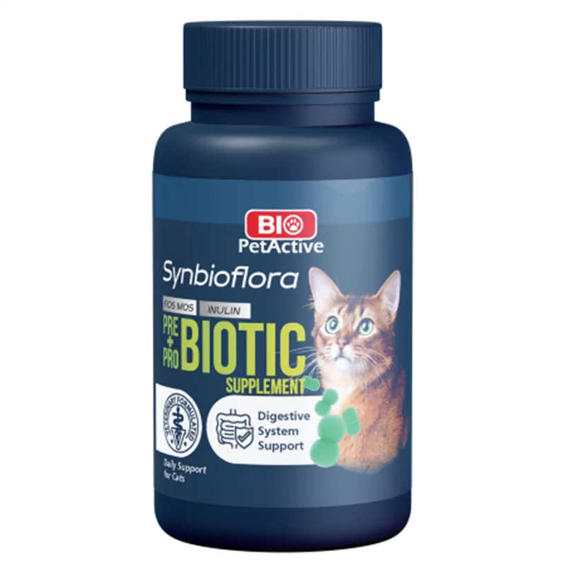 قرص پرو و پری بیوتیک گربه بایو پت اکتیو Biopet active Pre+pro biotic supplement