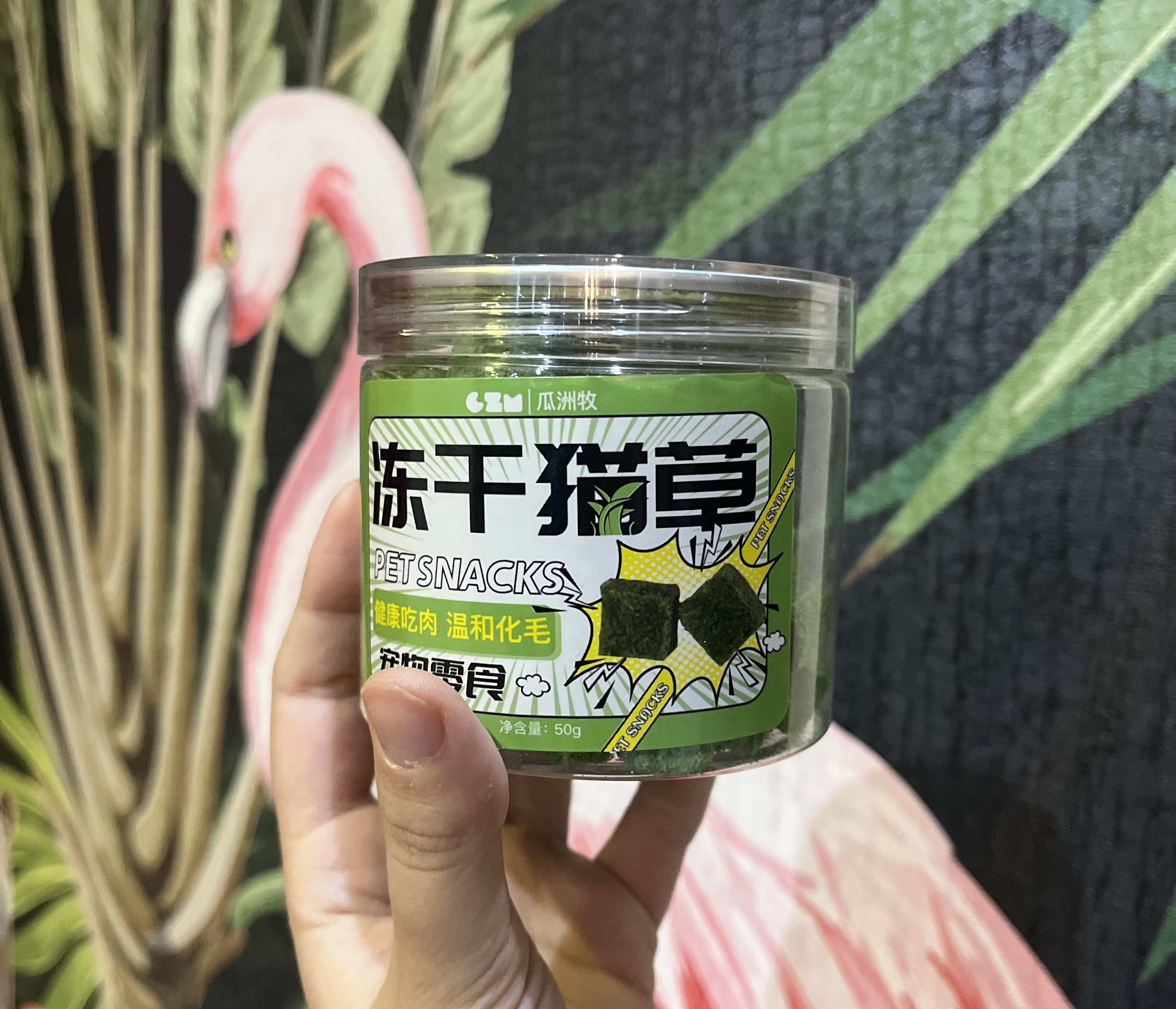 تشویقی کتنیپ مکعبی ۵۰ گرم Pet snacks catnip