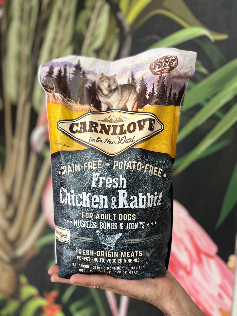غذا خشک سگ مرغ و خرگوش کارنی لاو ۱/۵ کیلوگرم Carnilove fresh chicken and rabbit