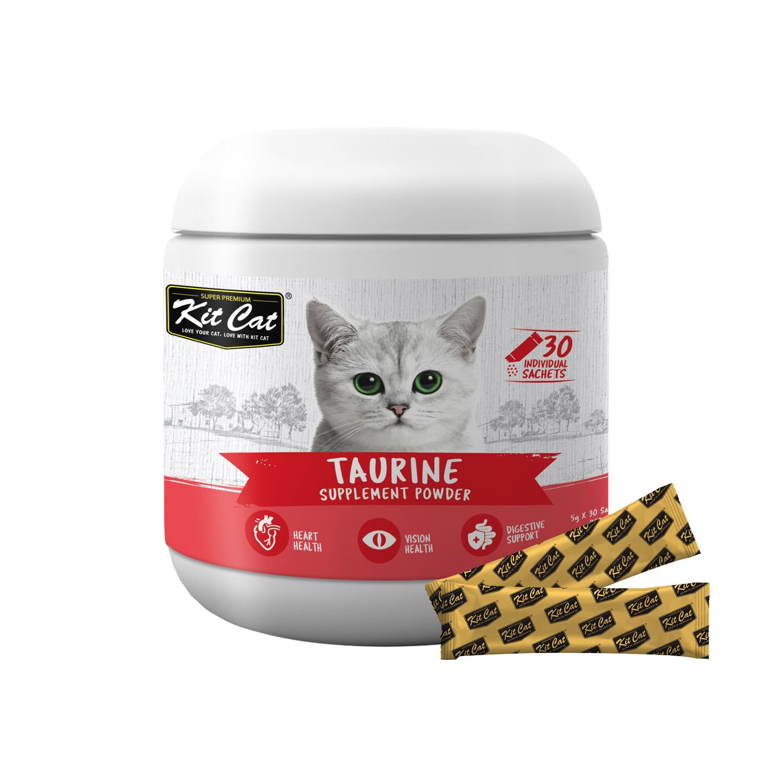 مکمل گربه تائورین پودری Kit cat supplement powder Taurine