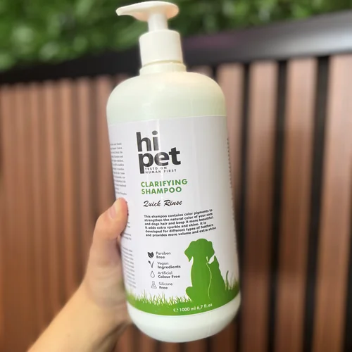 شامپو گربه و سگ های پت ۱ لیتری Hipet clarifying shampoo