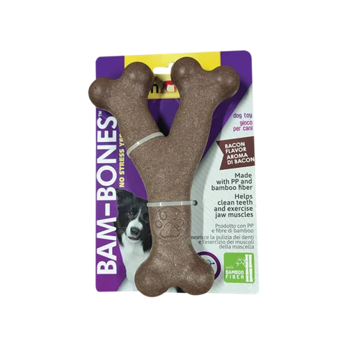 تشویقی استخوانی سگ بامبو جیم داگ 17.8سانتی متر (GimDog Bam-Bones Dog Toy)