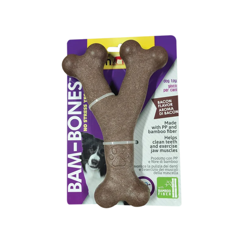 تشویقی استخوانی سگ بامبو جیم داگ 13.3 سانتی متر (GimDog Bam-Bones Dog Toy)