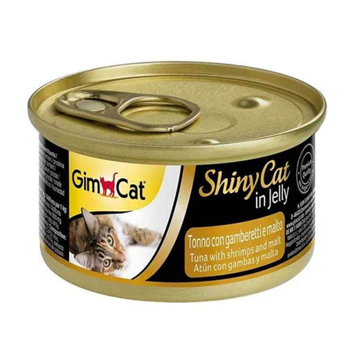 کنسرو گربه جیم کت با طعم ماهی و میگو و مالت (GimCat tuna with Shrimps & Malt)