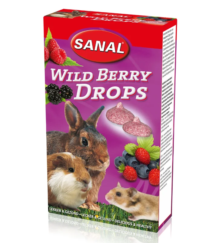 تشویقی جوندگان سانال با طعم انواع توت Sanal wild berry drops